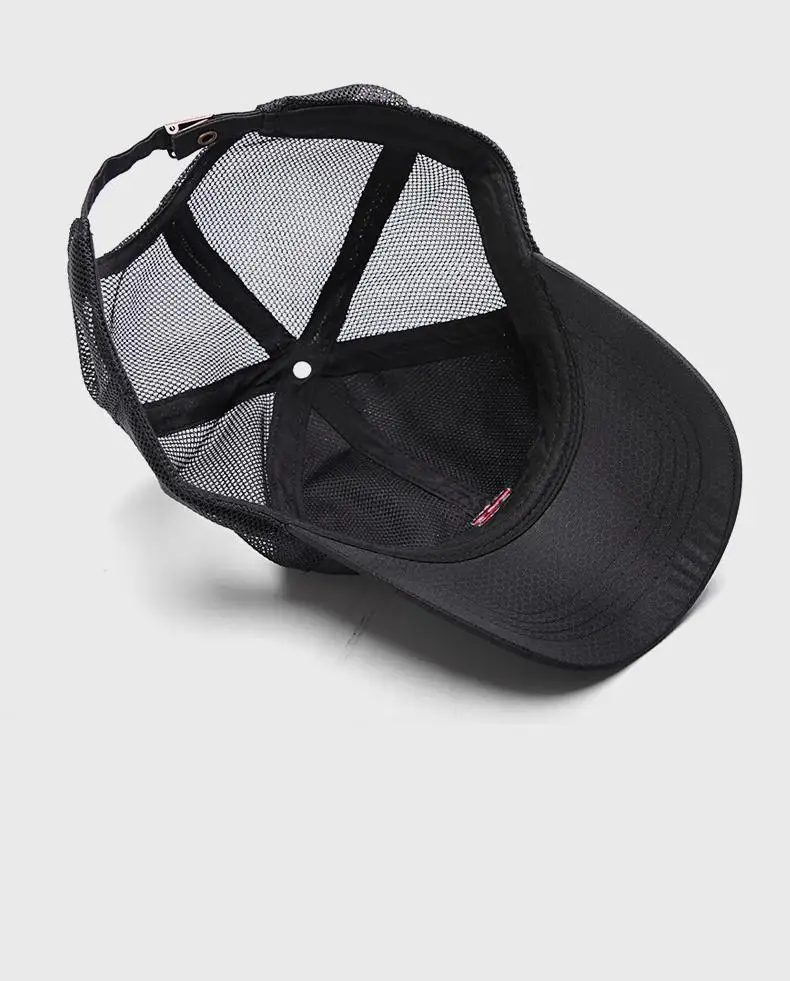 Overs ize Big Head Man Plus Size Baseball Cap Frühling Sommer dünne Stoff Mesh Sonnenhut männlich Snapback m 55-59cm l 60-64cm – Detail 18
