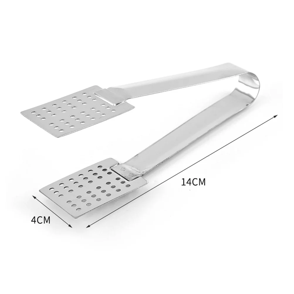 

2Pcs Stainless Steel Tea Bag Clips Multipurpose Ice Cube Clamp Household Kitchen Tool Rust Resistant Mini Portable Tea Set