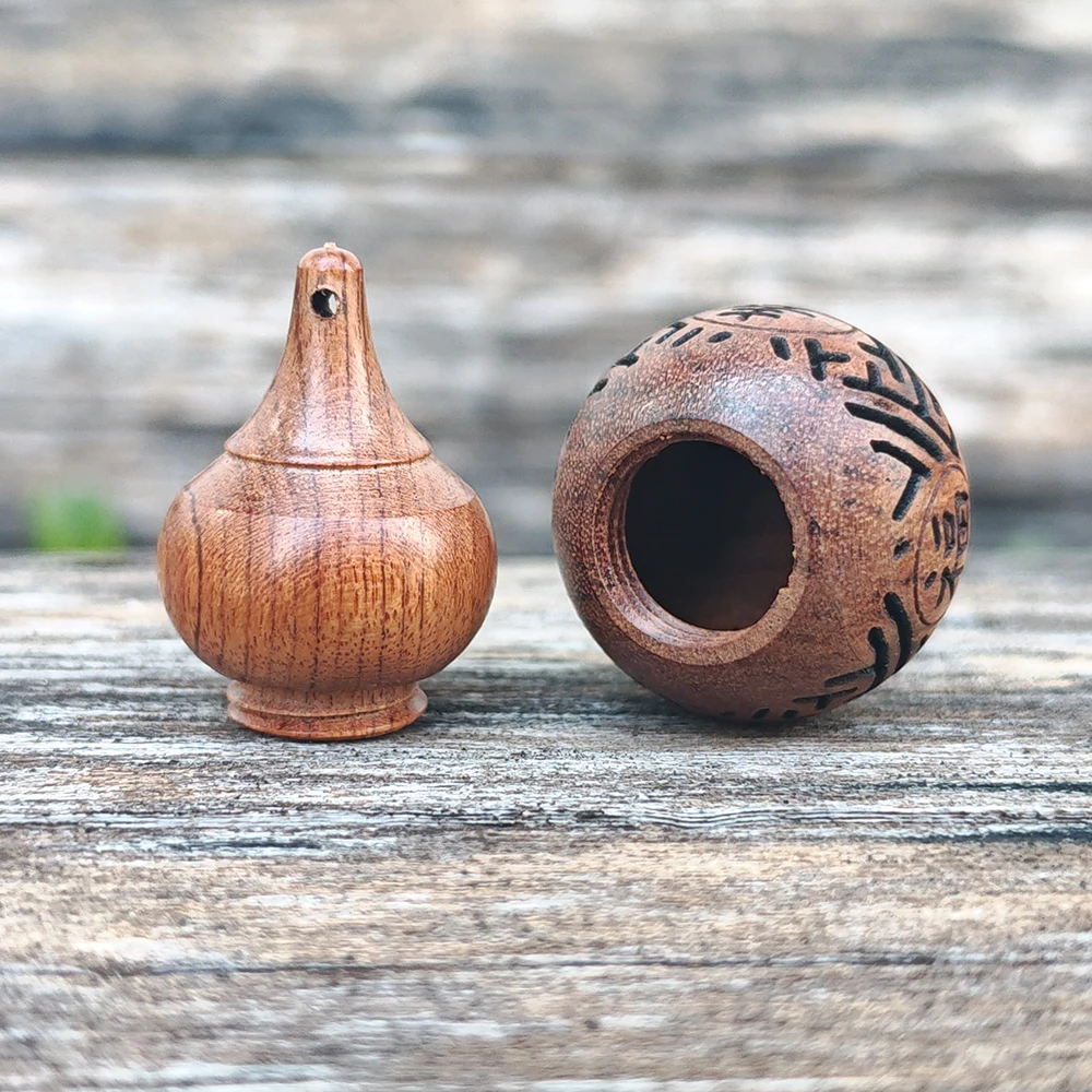 1.4 Inch Wooden Gourd-Shaped Incense Holder, Openable, Simple Style, Suitable for Study Room, Back-To-School Season Gift, New Year Gift, Home Decoration, Indoor Decor, Housewarming Gift, Creative Desktop Ornament