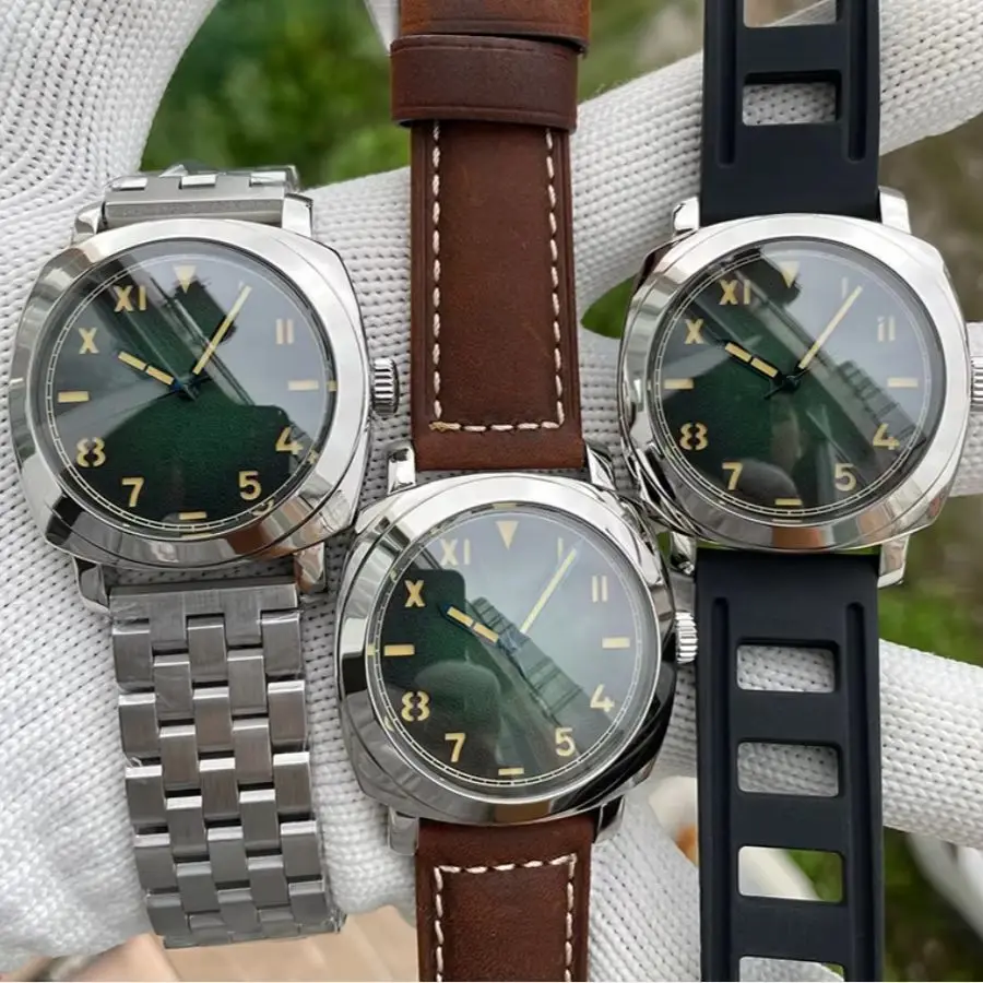 STEELDIVE Men Automatic Watch Pilot 42mm Square Mechanical Wristwatch Diver 200m Waterproof C3 Luminous Sapphire NH35