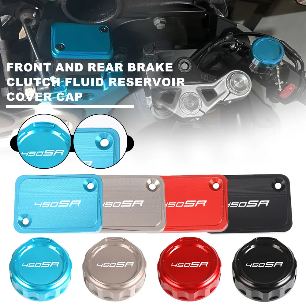 

FOR CFMOTO CF MOTO 450SR 450 SR SS 450SS 2022 2023 2024 New Motorcycle Front Brake Fluid Reservoir Caps Cover Guard