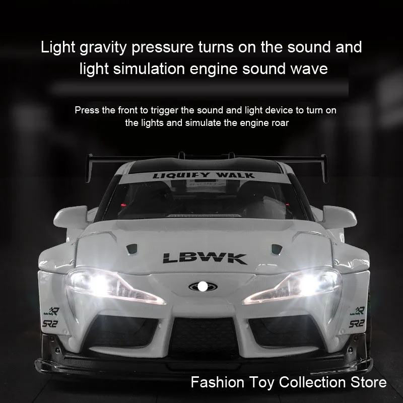 1: 22 TOYUTA LBWK Model High Simulation Diecasts Toy With Sound and Light Pull Back Vehicles Decoration Toys For Kids Gift