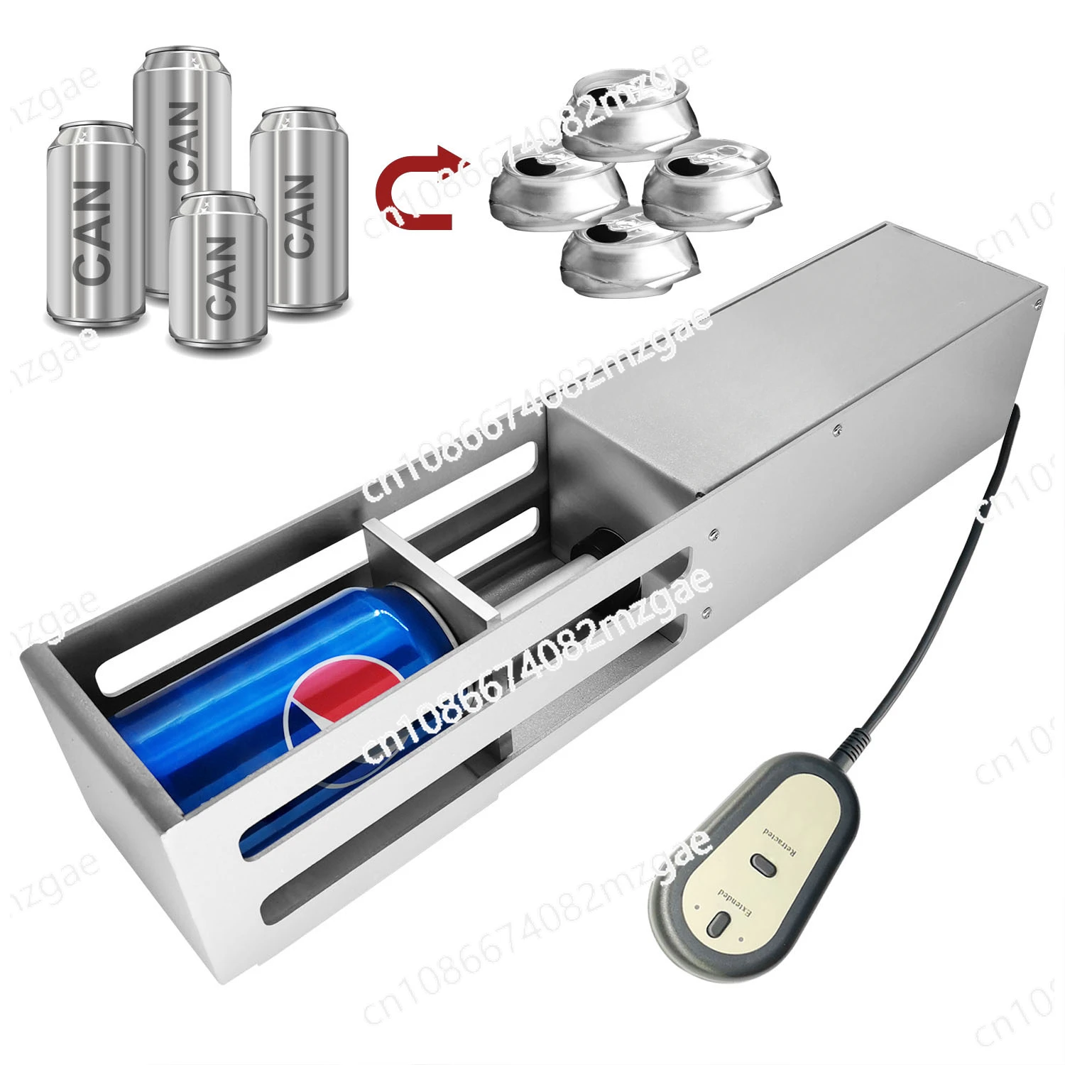 

Электрический пресс для банок, машина для выравнивания алюминиевых банок, подходит для банок емкостью 200–550 мл