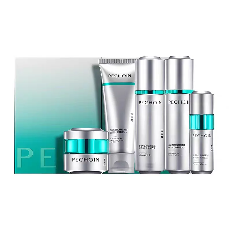 PECHOIN Super une bouteille Toner Lotion Essence crème pour le visage ensemble coffret cadeau estompe les lignes réduire les rides ferme hydratant hydratant