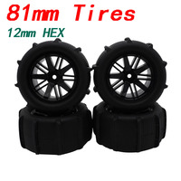 12mm Hex Snow and Sand Mud Off-Road Buggy Tires Wheel Compatible WLtoys 144001 144010 HBX 16889 16890 1/14 1/16 1/18 RC Car