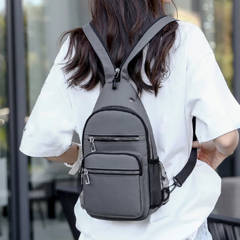 Women Small Backpack Chest Bag Sling Messenger Bags Female Sports Bag Mini Travel Bagpack Crossbody Bag Girl Back Pack