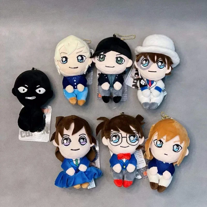

Anime Mouri Ran Cosplay Haibara Ai Furuya Rei Offender Akai Shuichi Adorable Plush Backpack Pendant Keychain Keyring 10cm Gift