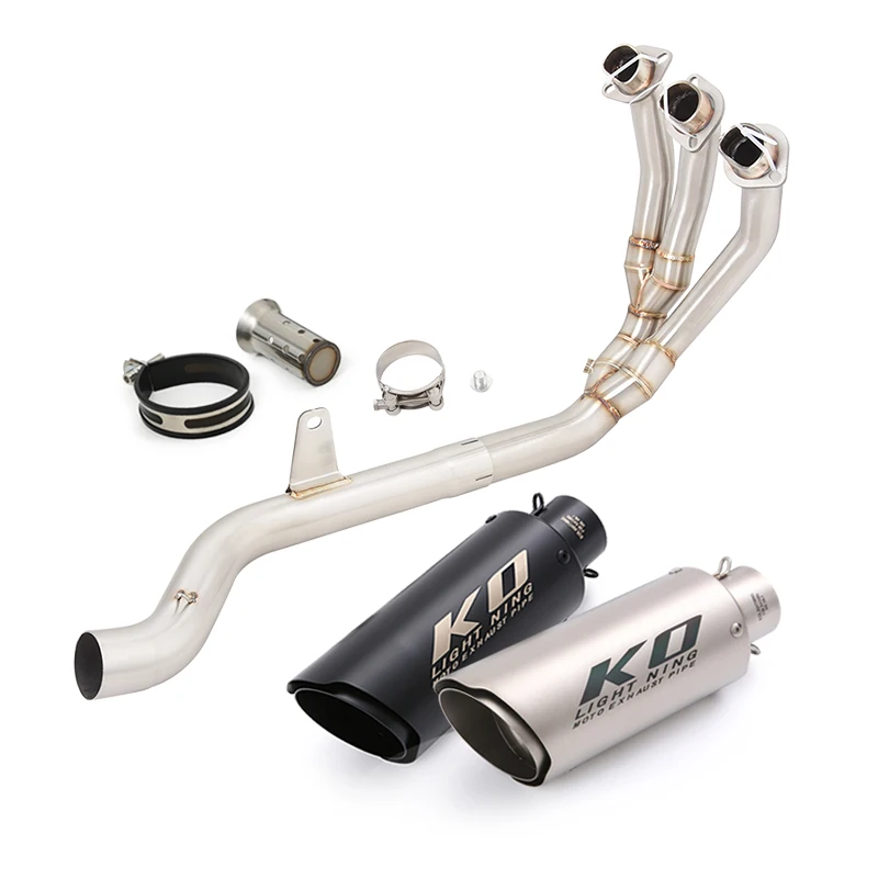 For Triumph Trident 660 2021-2025 Motorcycle Full Exhaust System Stainless Steel Header Pipe 51mm Muffler With DB Killer