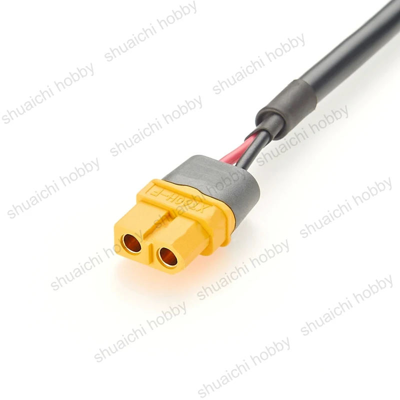 Cabo de extensão xt60 macho para fêmea, painel redondo/quadrado montável, linha de conexão de energia da bateria para drone, veículo de aeronave rc, 1 peça