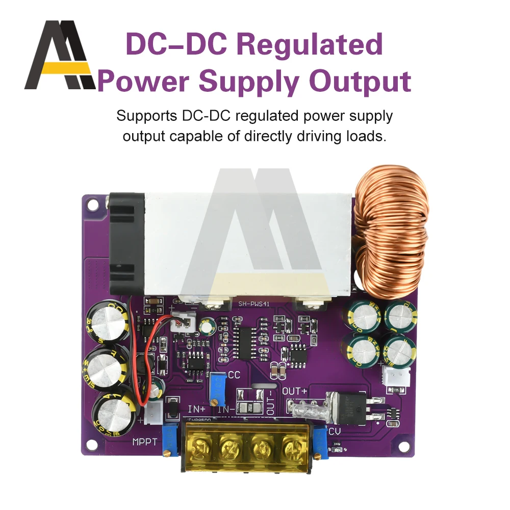 

800 Вт 25 А MPPT Модуль солнечного зарядного устройства 18 В-90 В до 2-60 В DC-DC Понижающий понижающий преобразователь Зарядная плата Идеальный электронный комплект диодов