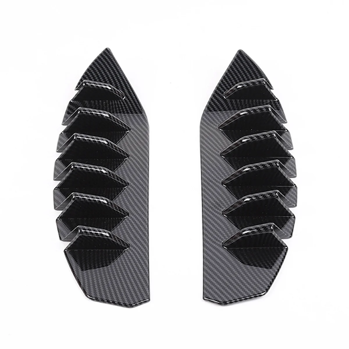 

Front Headlights Grille Vent Trim Cover for 2021-2023 Accessories ABS Carbon Fiber