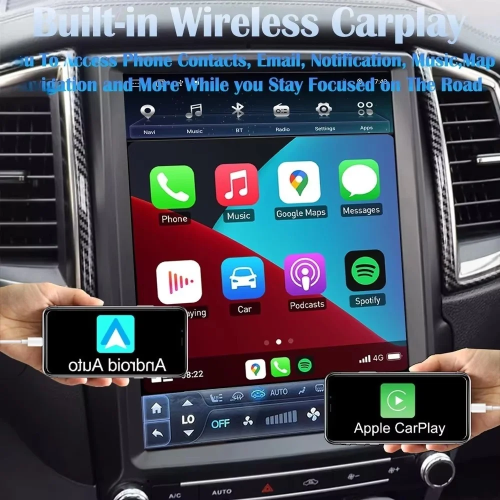 Android15 For Ford Everest Ranger 2016-2021 Car Radio Automotive Multimedia Player Screen Carplay Auto Bluetooth GPS WIFI Stereo