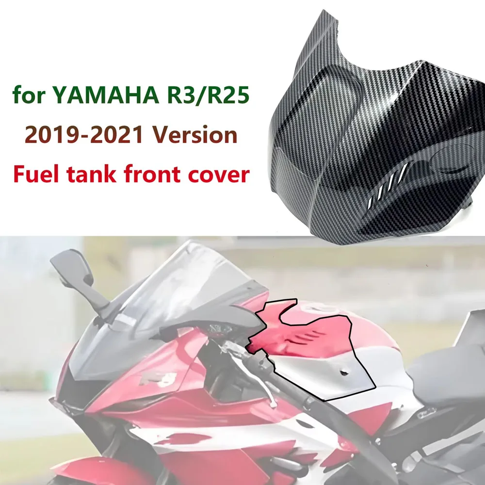 Motorcycle Gas Tank For Yamaha YZF-R25 R3 2019-2021 Air Box Front Cover Fairing ABS Carbon Fiber Injection