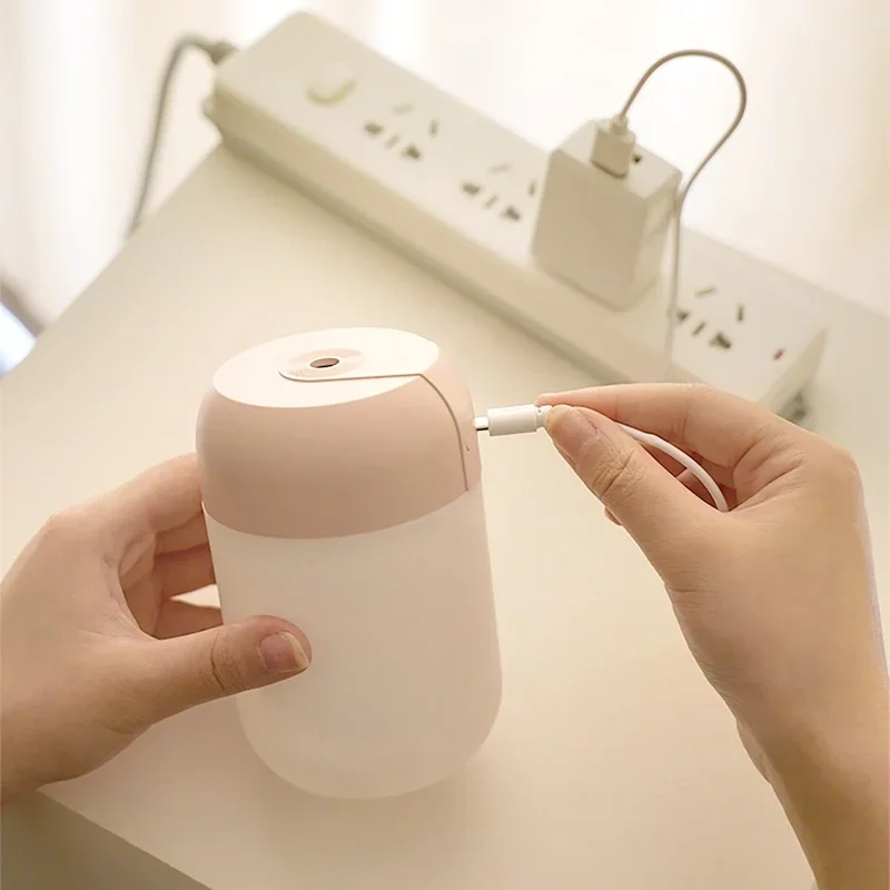 Air Humidifier อัลตราโซนิกมินิน้ํามันหอมระเหย Diffuser แบบพกพา Sprayer USB Essential Oil Atomizer โคมไฟ LED สําหรับรถบ้าน # หน้า4