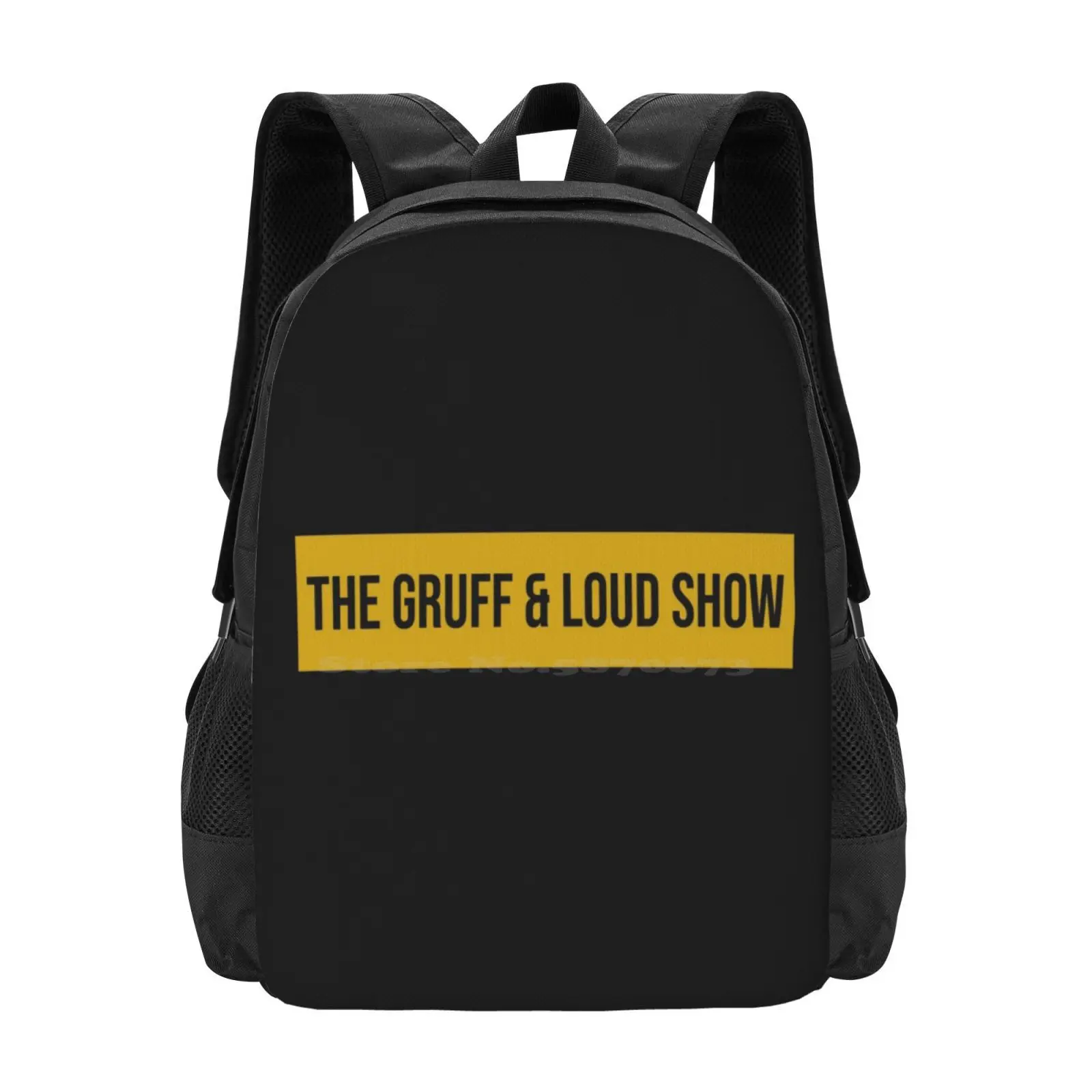 

The Gruff & Loud Show Pattern Design Bag Student'S Backpack Gruff Loud History Jerks Youtube Gi Joe Steve Northwood Bgsu Idiots