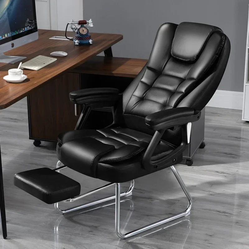 Home Computer Office Chair Comfortable Ergonomic Boss Recliner Office Chair Work Arm Silla Oficina Living Room Furnitures QF50BG