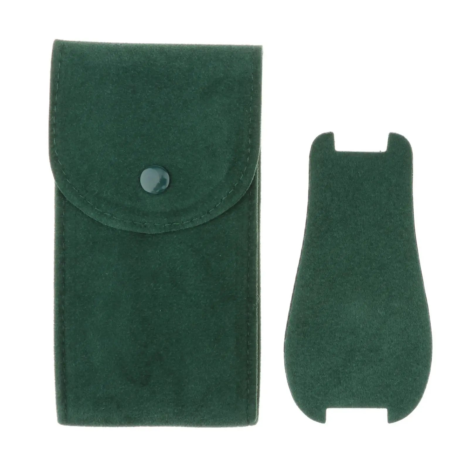 

Портативная шикарная сумка для хранения часов, чехол из нубука для часов, ювелирный аксессуар, темно-зеленый