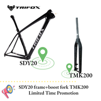 TRIFOX Ultra Light 29er Carbon Hardtail 148mm Disc Brake MTB Frame SDY20 With Carbon Fiber T1000 Max Tire 29\