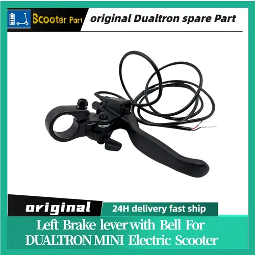 Imagen 2 del producto Palanca de freno izquierda Original con campana para DUALTRON MINI DT Mini freno de mano de nivel de freno de patinete eléctrico