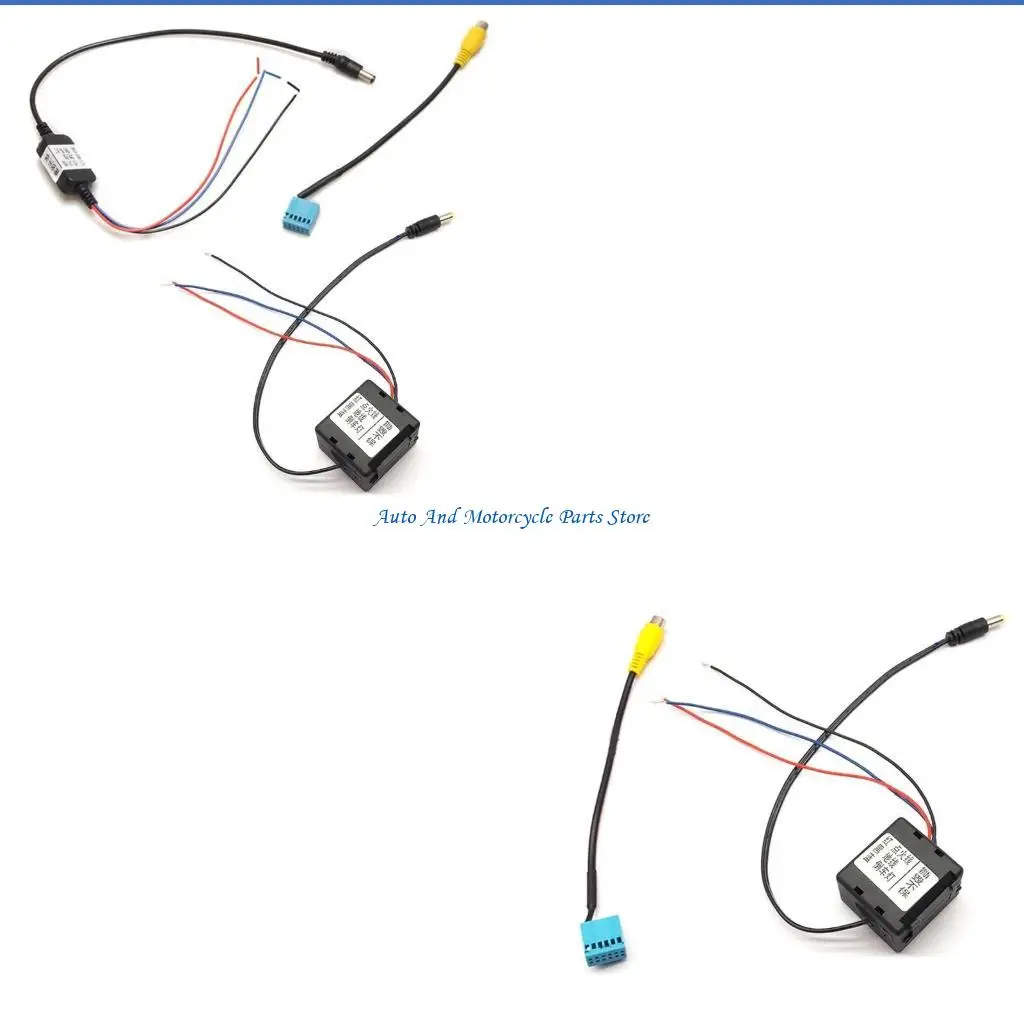 P9FD Car RCA Rear View Camera Timer Delay Filter for 5 Inch MIB Cable Adapter