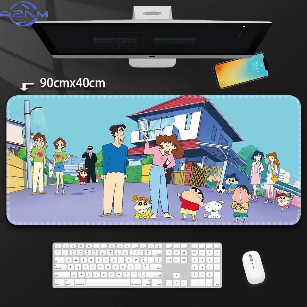 Crayon Shin-chan Mouse Pad Large Cartoon Anime Cute Game Pads Office Gaming Computer Keyboard Desk Mat