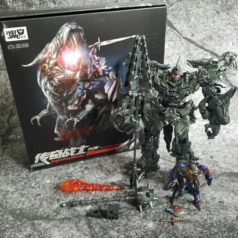 

In Stock Transformation WEIJIANG 8600 Grimlock Transformation Dinosaur Movie Model KO SS07 BMB LS05 Toy Gifts