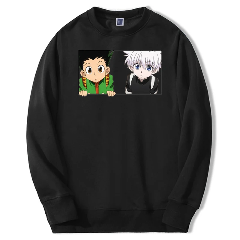 

Hunter×Hunter Japan Anime Men's Fleece Gon Freecss Printing Hoodie Killua Zoldyck Streetwear Casual Cool Hoody Man Print Hoody