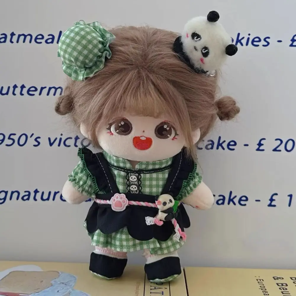 Ersatz Outfit 20CM Baumwolle Puppe Kleidung Süße Rock Ändern Gefüllte Puppe Plüsch Anzug Cartoon DIY Kleidung Plüsch Spielzeug Kleidung