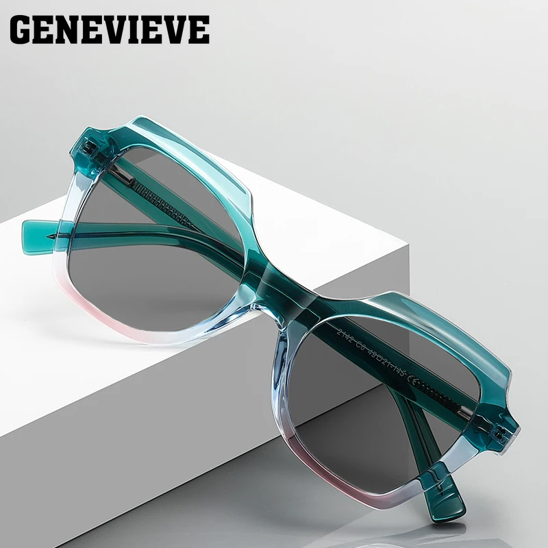 GENEVIEVE Customizable Prescription  Polarized Sunglasses For Women Unique Design Myopia Degree UV Protection Sun Glasses 2142