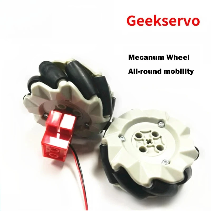 1PCS Geekservo Me/ca/num Wheel + Geek Servo Compatible with Blocks RC Toy Parts Smart Car Accessories Universal Wheels