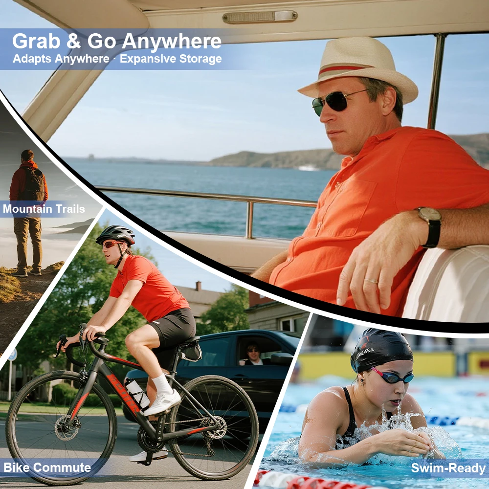 1PCS Sports Drawstring Backpack - String Swim Gym Bag with Shoes Compartment and Wet Proof Pocket for Women & Men