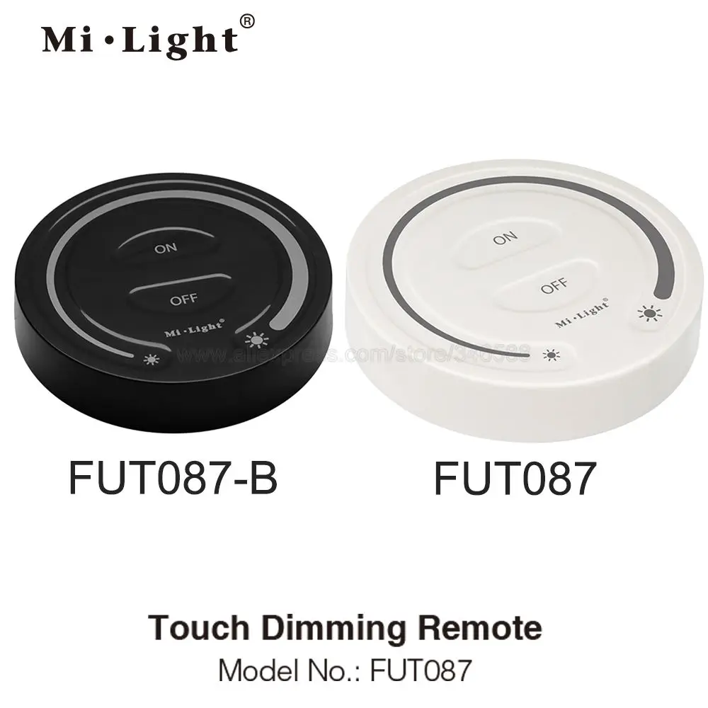 Milight FUT087 FUT087-B 2.4G Wireless Touch Dimmer Remote Brightness Adjustable for Miboxer Single Color CCT LED Controller Lamp