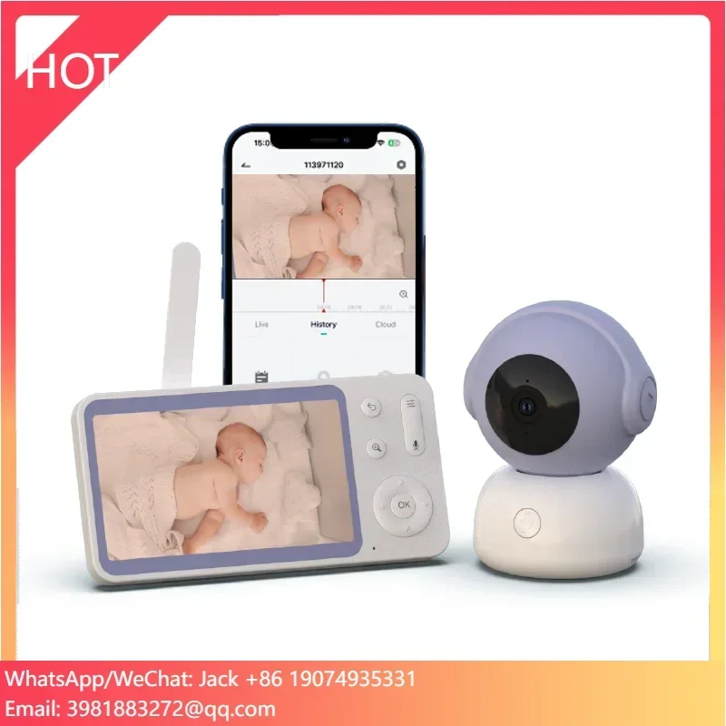 

5-Inch 720P Digital Video Baby with Audio Sound Detection Mobile APP Support Wireless Communication Interface