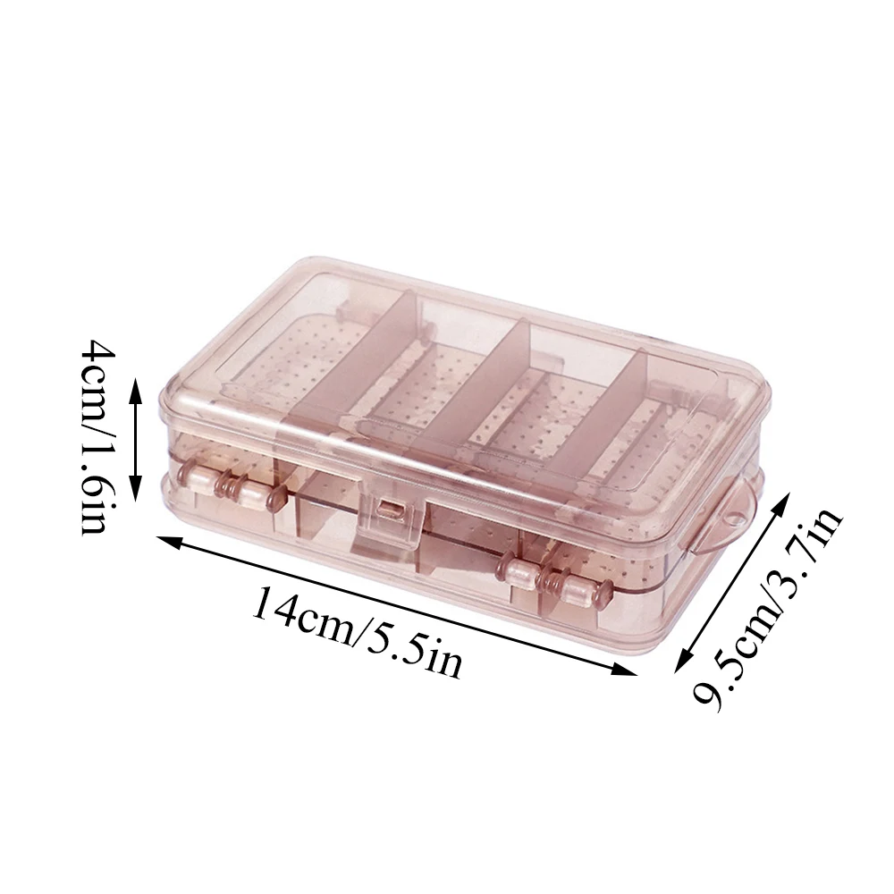 Double Layer Transparent Plastic Storage Jewelry Box Compartment Container Storage Boxes Beads Ring Earring Organizer Case