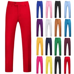 2023 Fashion New Men's Casual Boutique Business Suit Candy Colors Trousers / Man's High Quality Slim Solid Color Dress Pants