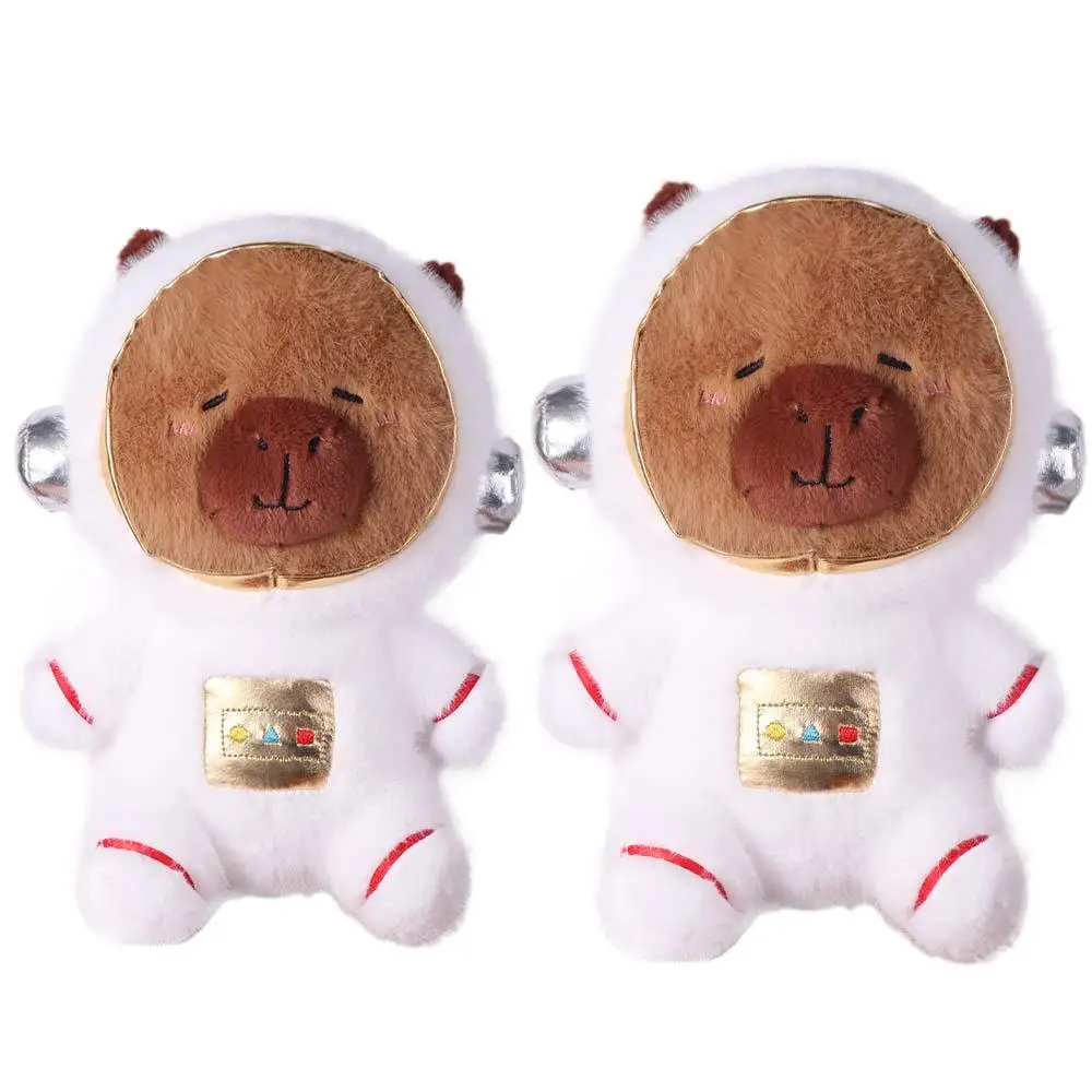 

Cute Astronaut Capybara Plush Doll Cartoon Detachable Hat Capybara Plush Toy Simulation Fluffy Capibara Fluffty Doll Home Decor