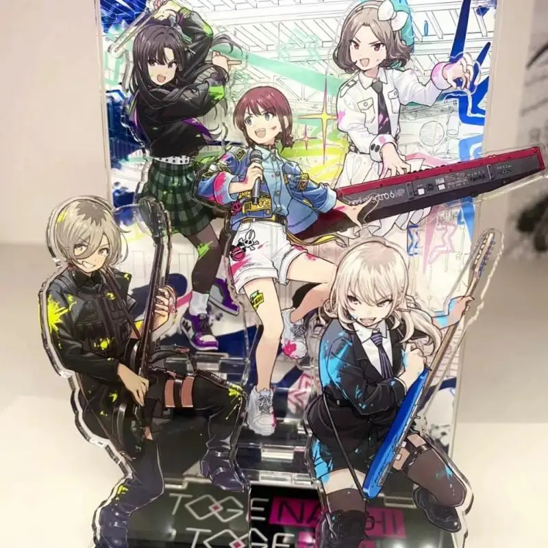 Japanese Anime Girls Band Cry Figure Nina Iseri Subaru Awa Momoka Kawaragi Multiple Slots Acrylic Plaque Collectible Ornaments