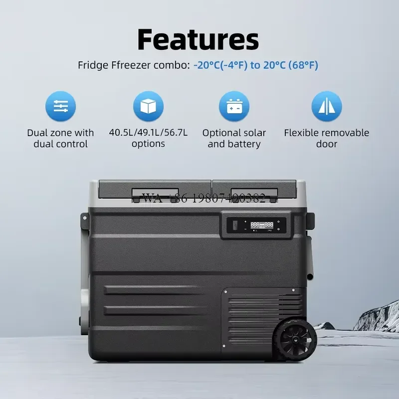 wmwmnu for Alpicool UD55 Mini Smart Cooler Car Fridge Portable Freezer DC AC 12V 24V Camping Car Refrigerator New Products