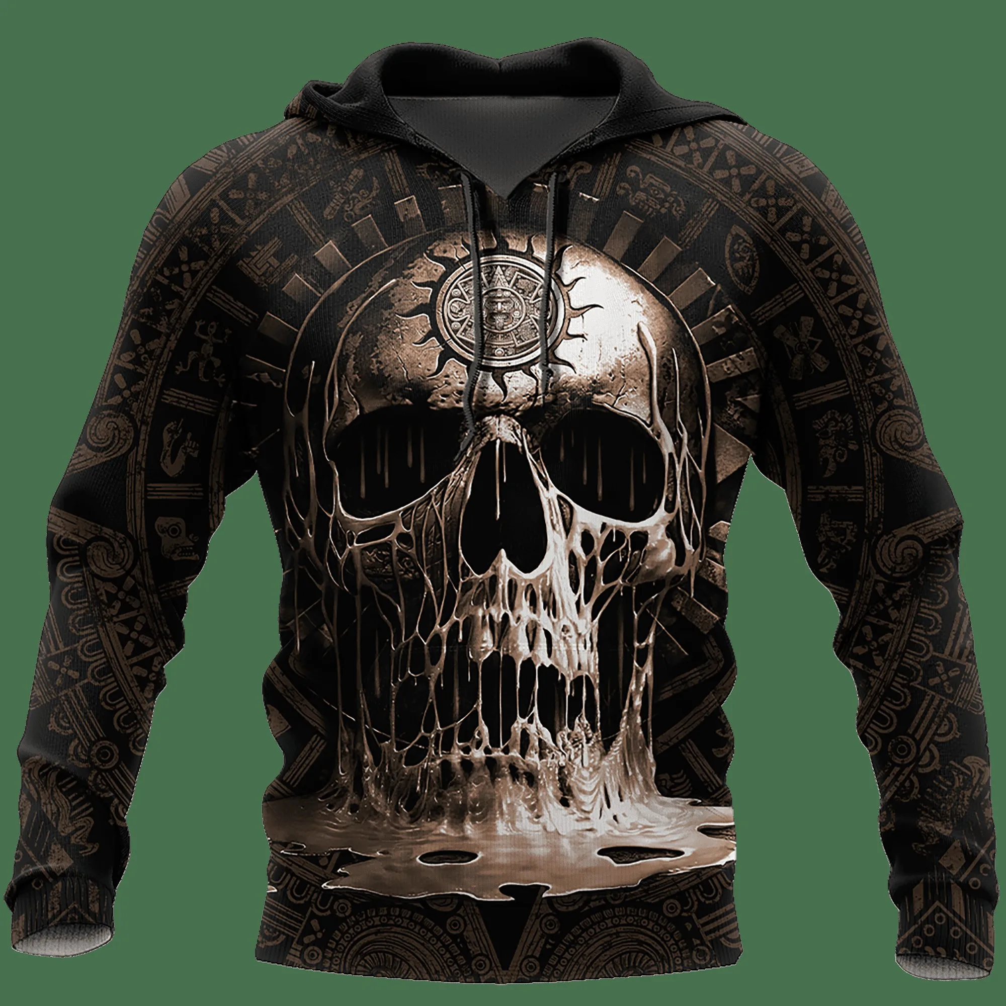 Dazzling Cool Skull Printed Mens Women Universal Hoodies Autumn Fashion Street Men Sweatshirts Outdoor Casual Loose Pullover Top