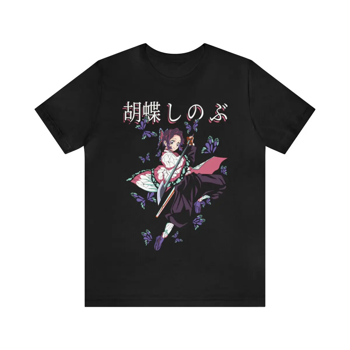 Shinobu Kocho insect pillar anime graphic tees, Demon Slayer tshirt, anime shirt