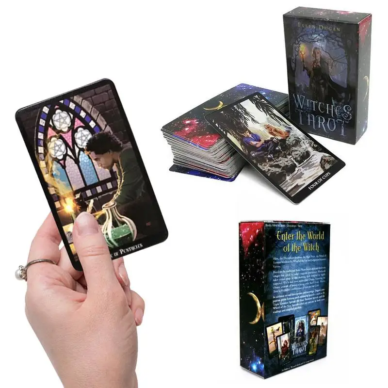 

Witches Tarot Card Board Game For Beginners And Experts Fortune Telling Toys Cards Tarot Deck Witch A Great Choice For Party