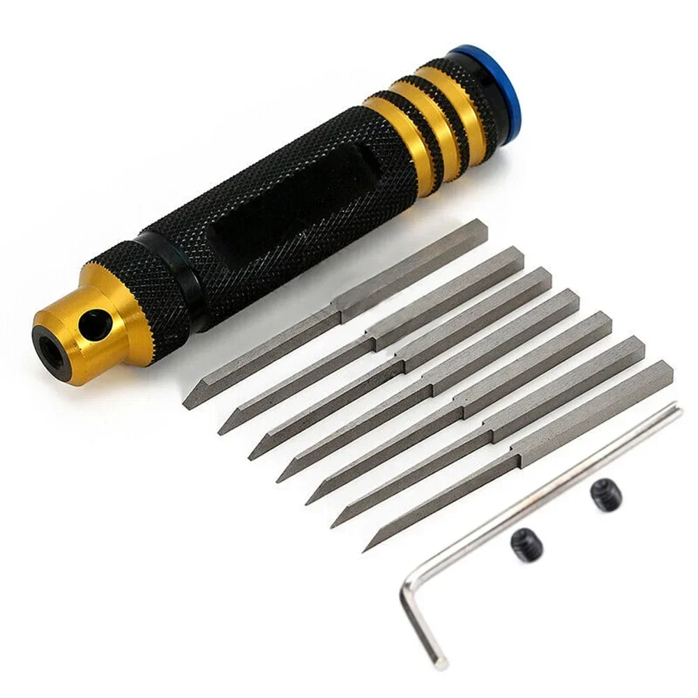 Imagem -03 - Prime Modelo Scriber com Lâmina de Resina Esculpida Linha Scribe Hobby Ferramenta Corte Cinzel Substituir Lâminas para Avião Carro rc