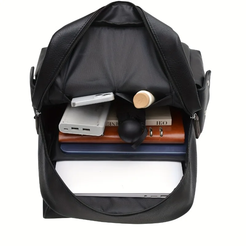 Mochila de gran capacidad, mochila unisex con múltiples bolsillos, viajes de negocios y de ocio, mochilas para portátiles de color sólido