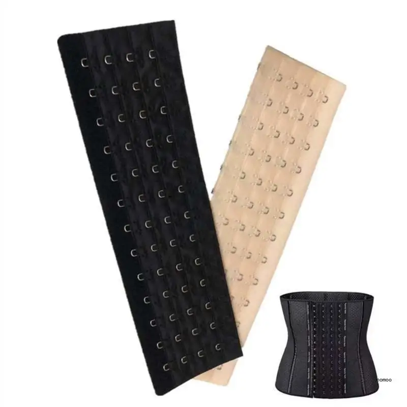 Adjustable Corset Extender Extension Hook with 16/13 Hooks for Women and Men for Skinny Black/Complexion