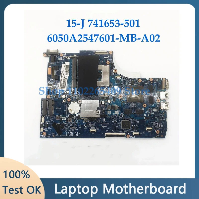 

741653-001 741653-501 741653-601 For HP 15-J105TX 15-J Laptop Motherboard PGA947 DDR3 HM86 GT750M 4GB 100%Working Well