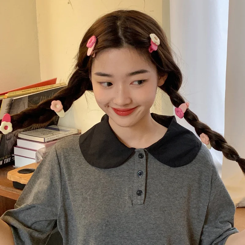 2Pcs Cute Flower Ha…