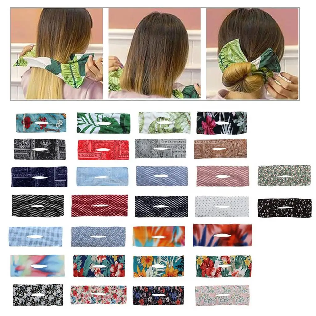 Летние завязанные ленты для волос в виде пучка, повязка на голову с веревкой, простые в использовании аксессуары