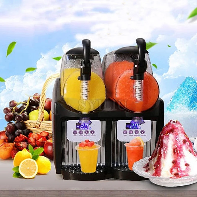 Commercial Slushy Machine 4L Single-Bowl Slush Frozen Drink Machine 300W Stainless Steel Margarita Smoothie Maker