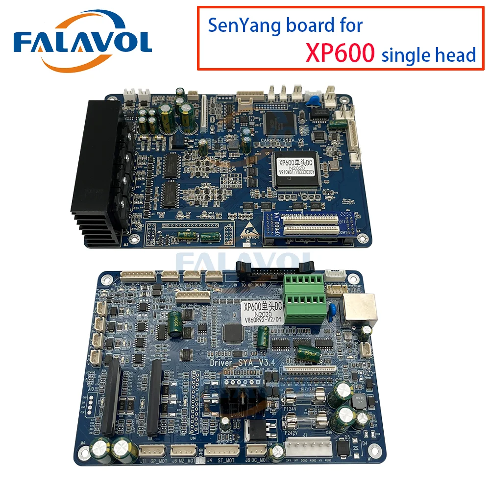 FALAVOL Senyang board for Epson xp600 single head carriage board main board for ECO solvent/UV printer head board new version V6