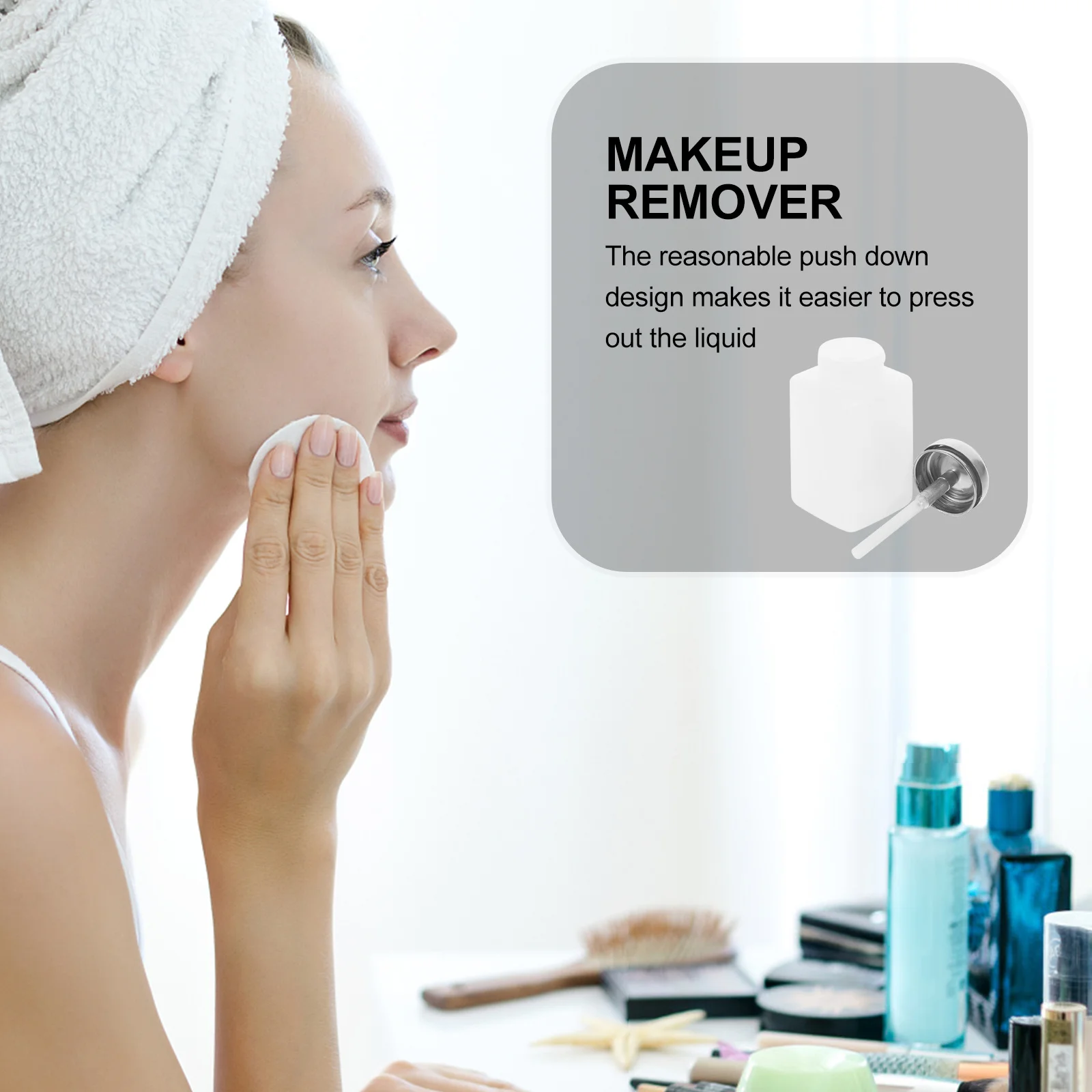 200 مللي موزع زجاجة مضخة الضغط الفارغة لتخزين السائل إعادة الملء حجم السفر الحاويات مانعة للتسرب مانيكير الأظافر